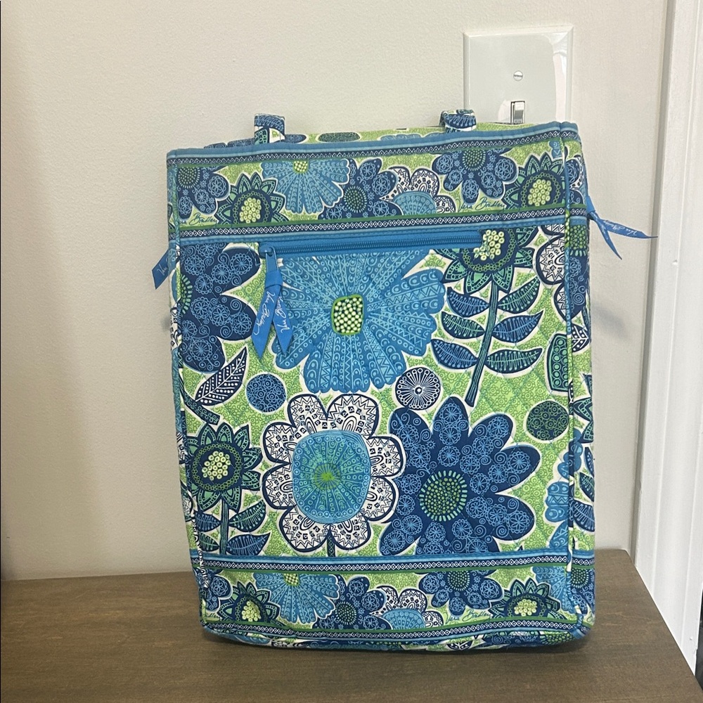 Vera Bradley Floral Blue and Green Laptop Bag